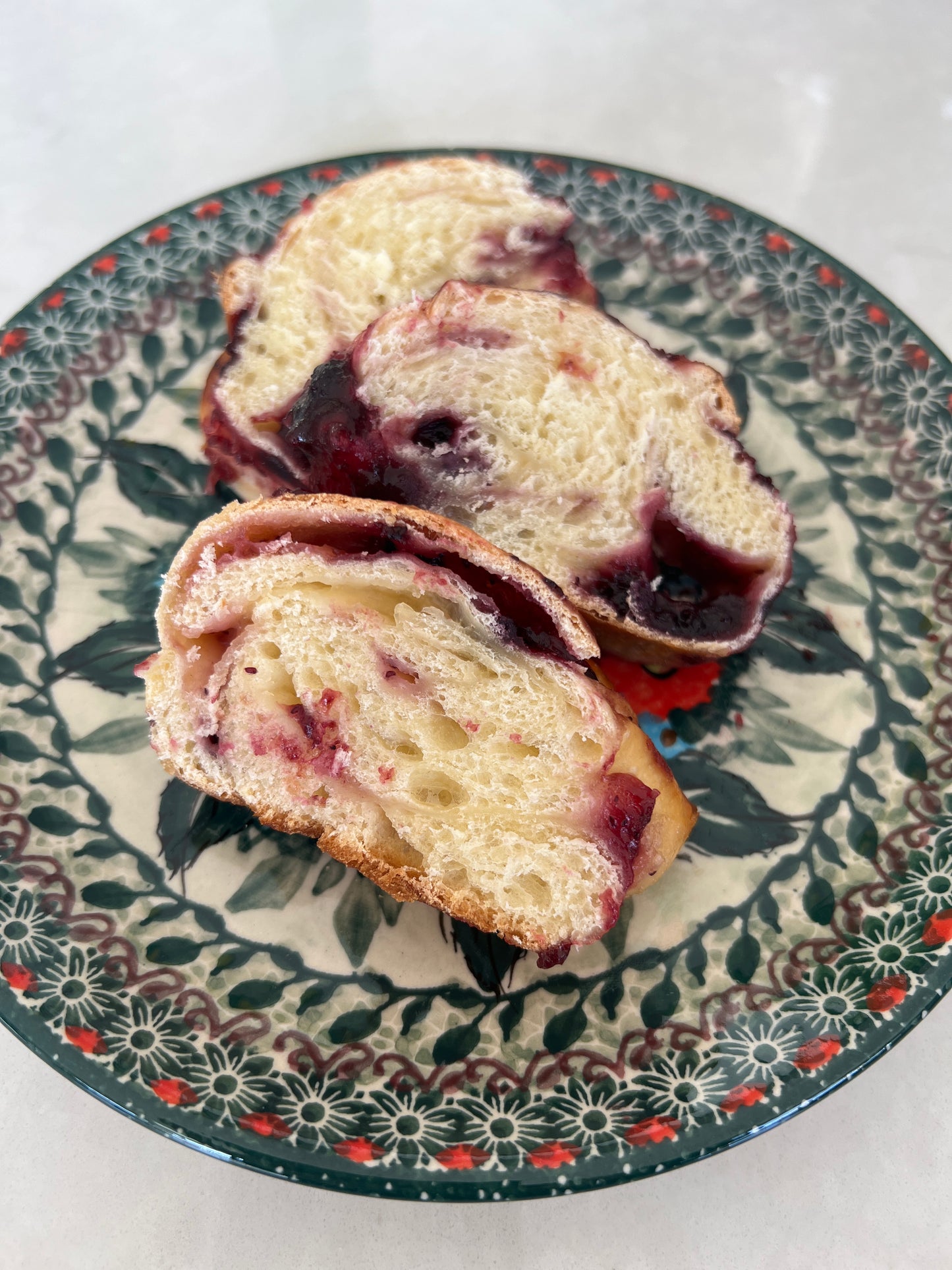 Blueberry & Lemon Curd Babka